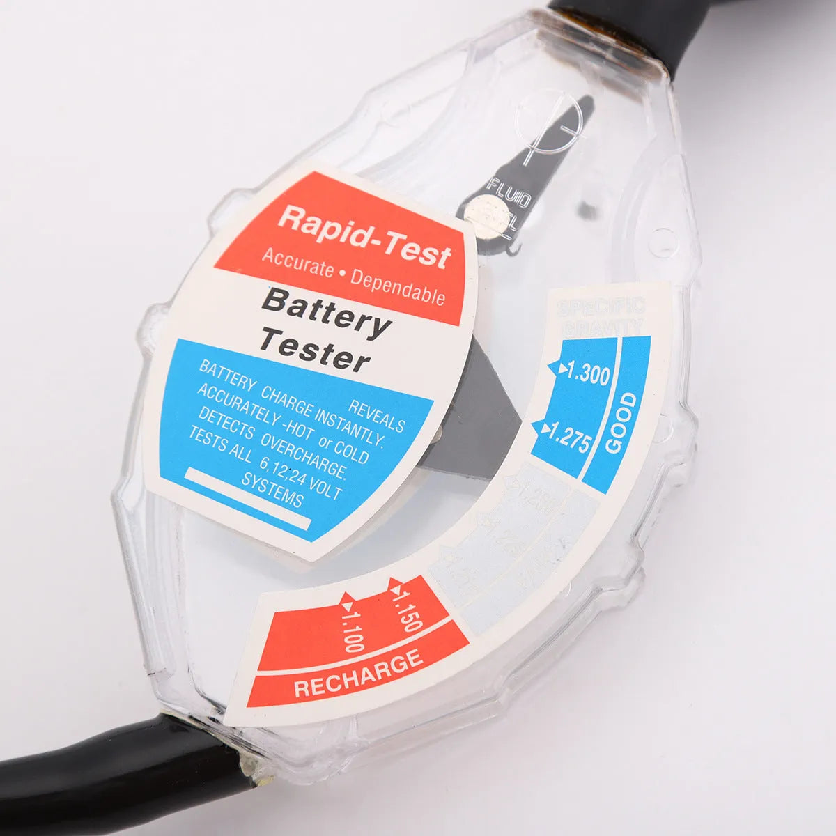 ABS plastic battery hydrometer analyser for lead acid electrolyte testing with suction mechanism