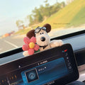 Cotton pilot dog car dashboard decorative doll with hanging hook in multiple colour variations