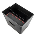 Tesla Model 3Y double-layer car trash can storage box black with red edge non-slip mat