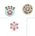 Colourful dog puzzle slow feeder toy with non-slip base and screw reinforcement for small and medium pets