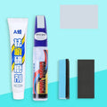Automotive paint repair pen kit with scratch wax, paint pen, sandpaper and sponge for car bodywork