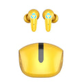 TWS gaming Bluetooth wireless headset in black, white, or yellow colours with earplugs and USB cable