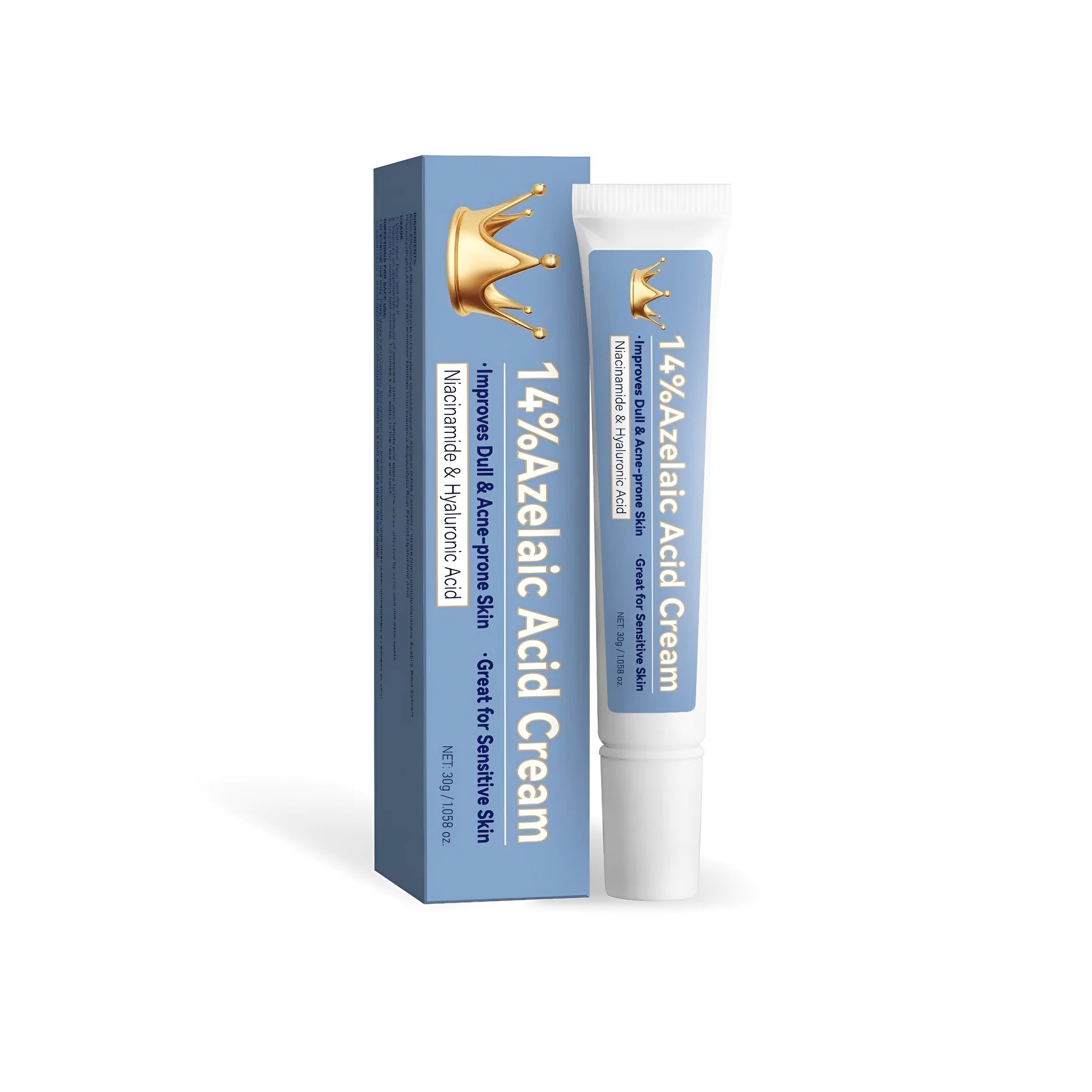 Blue Azelaic Acid Neck Cream 20g in colour box packaging