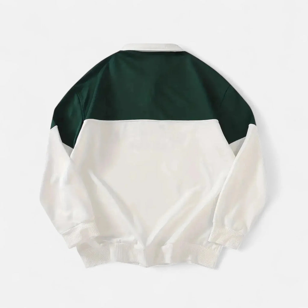 Autumn winter new 3D digital printing stand collar sweater pullover in 153 NSLLWY33 style on model