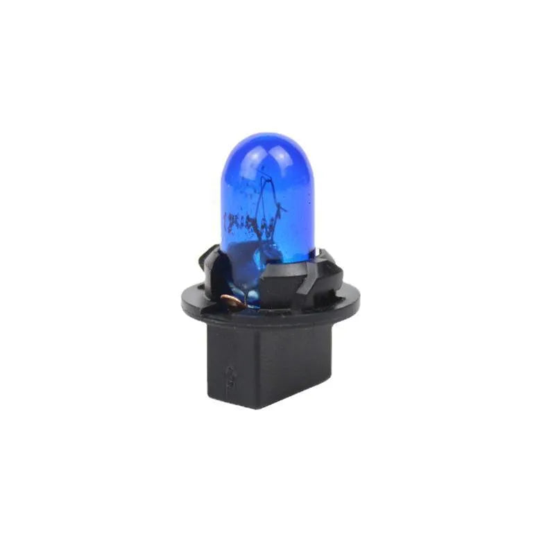 T5 12 volt 1.2 watt automotive indicator light bulb with wedge base in selected colour