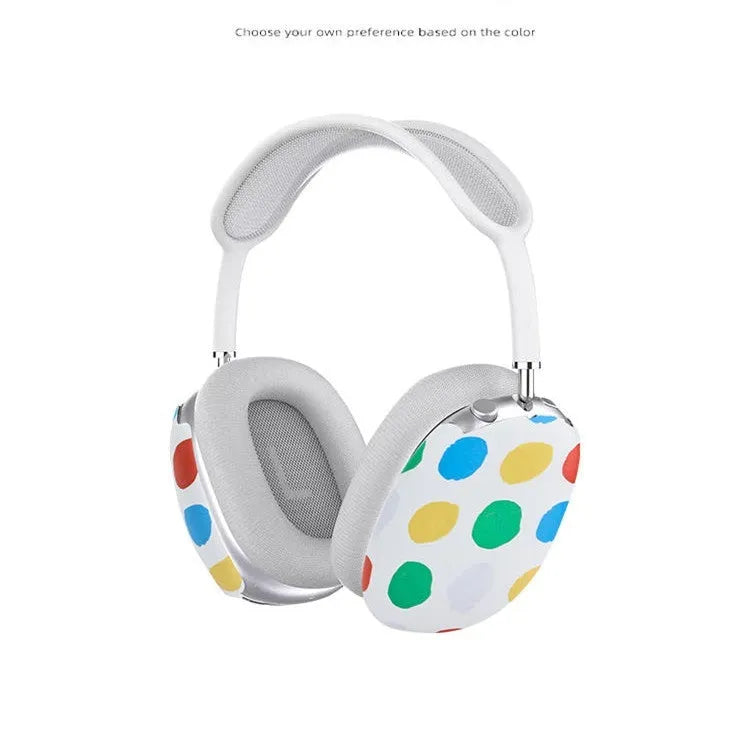 Wave point pattern case for AirPods Max headphones showing moulded interior for ear cup and headband protection
