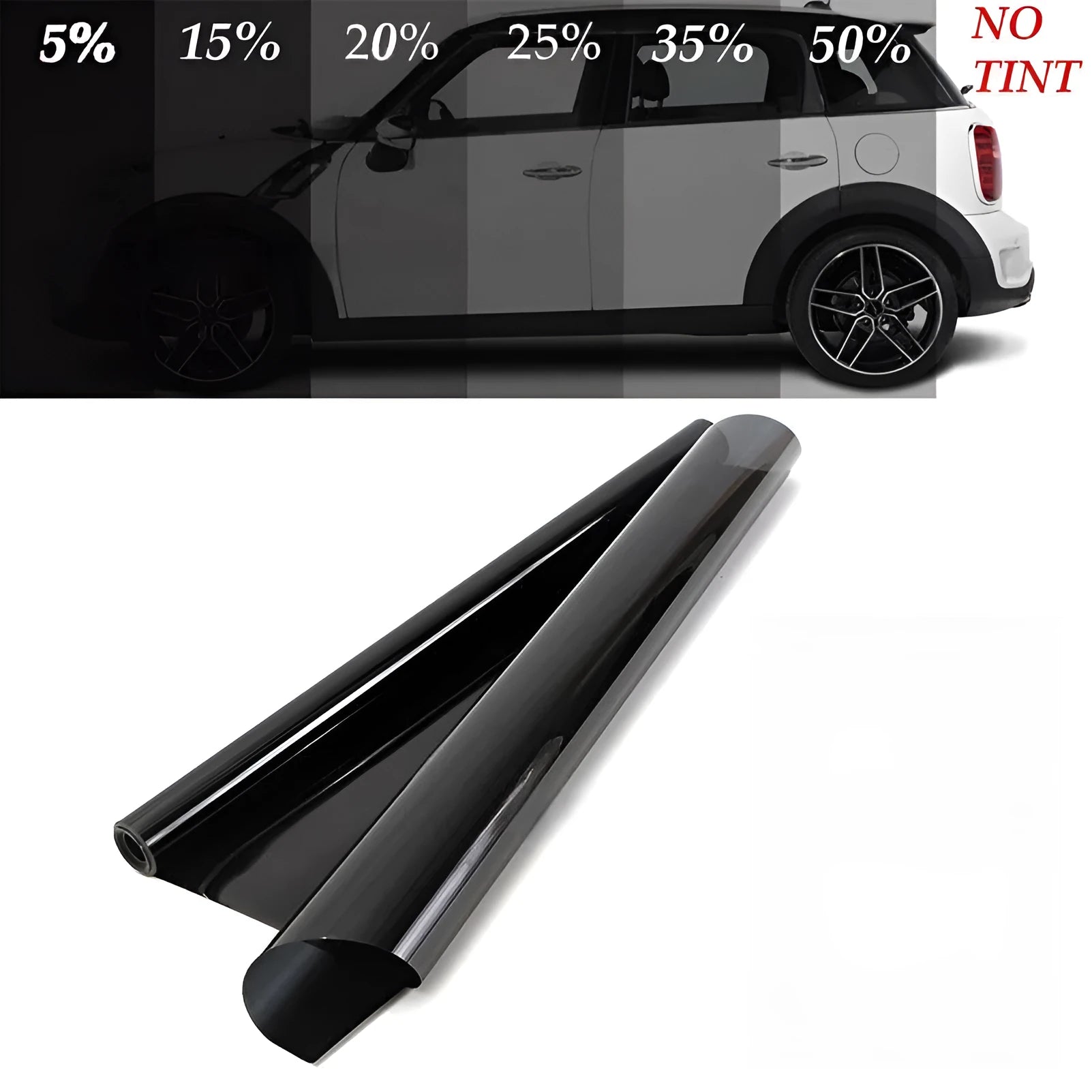 Transparent thickened automotive glass insulation film 50cm width heat reducing car window tint