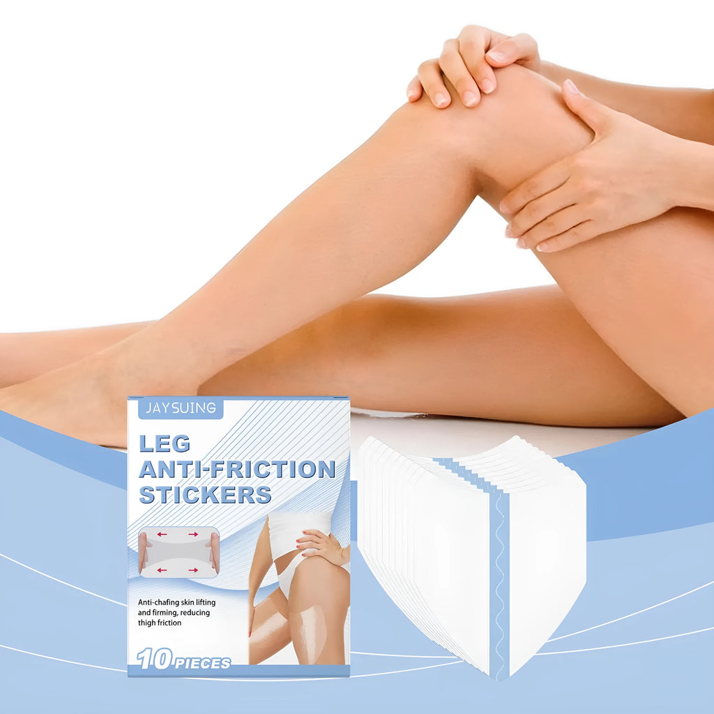 Pack of 10 leg anti-wear patches with sodium hyaluronate and allantoin ingredients
