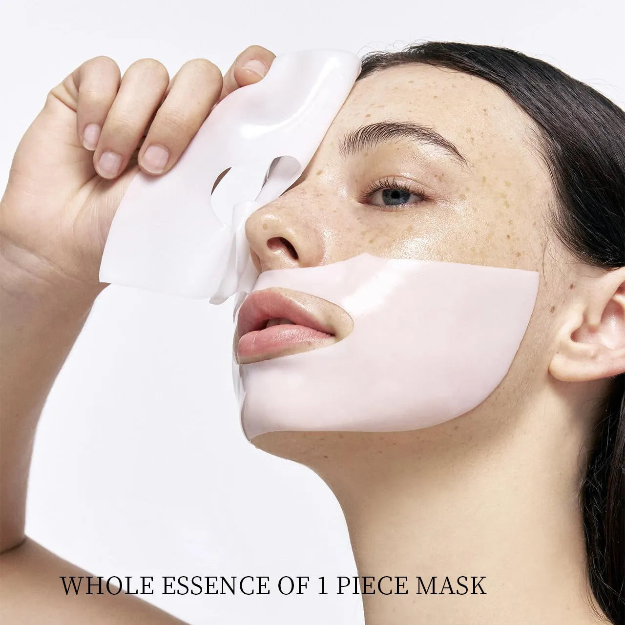 Collagen layered patch mask box containing 4 facial sheet masks for moisturising skincare