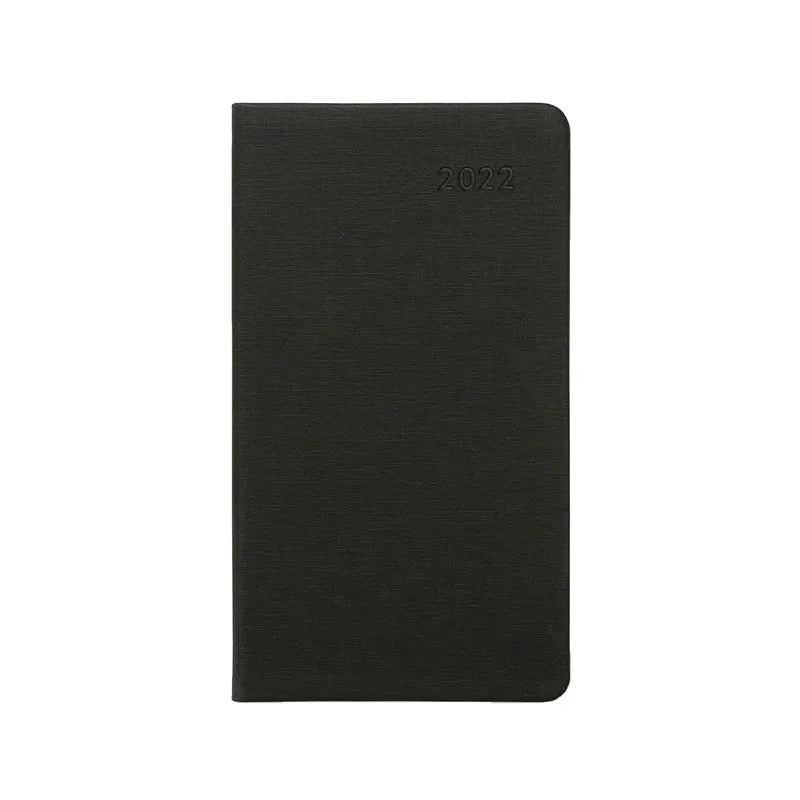 Monthly plan pocket notebook with PU cover in multiple colours