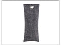 Black, green, grey and blue activated charcoal shoe deodoriser bags measuring 16.5cm.