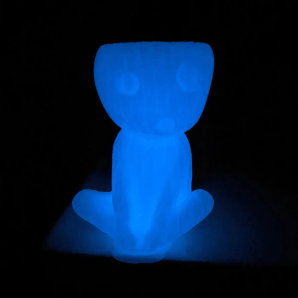 Nightglow synthetic resin succulent flowerpot, 12x7x8cm, character shape, luminous option, tabletop decoration