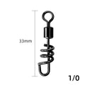 Stainless steel fishing swivel connector with 8-shaped ring design for quick terminal tackle attachment