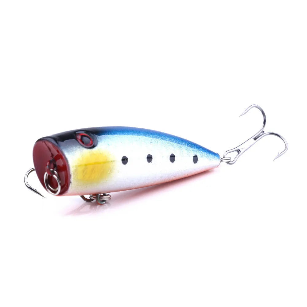 Pack of 5 freshwater fishing embryonic baits in ABS plastic, 7cm long with 9g weight and 6# hook