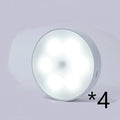 Round USB rechargeable wireless LED motion sensor puck light with ABS housing, 18x86mm, warm white light