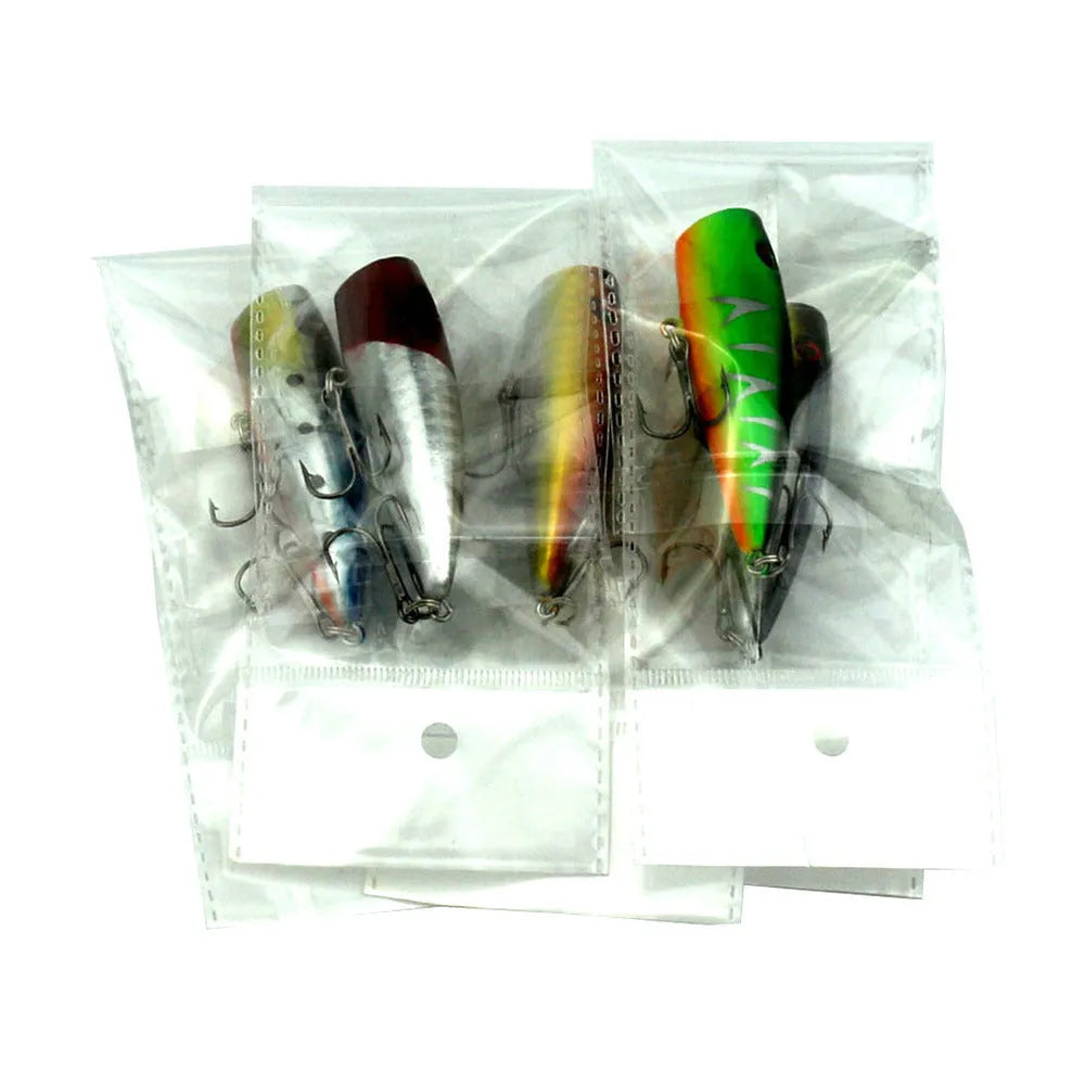 Pack of 5 freshwater fishing embryonic baits in ABS plastic, 7cm long with 9g weight and 6# hook