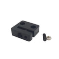 Black POM anti-backlash nut block with TR8x8 thread, T12 x 33 x 34 mm, for 3D printer and OpenBuilds.