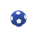 Latex dog toy ball in football shape with sound feature for interactive play, 9.5cm size