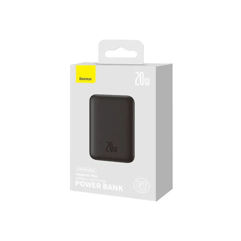Magnetic wireless fast charging power bank in silicone non-slip shell with 10000mAh capacity