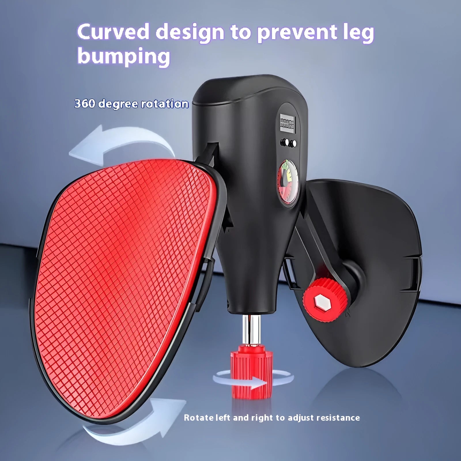 Men's black and grey Kegel trainer for PC muscle exercise, shown with optional strap and handle attachments.