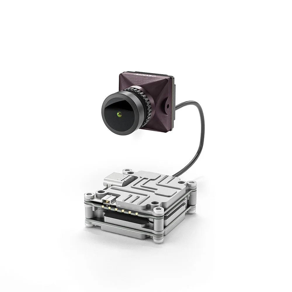 Caddx ADAPTS DJI FPV digital transmission system with silver remote controller and Polar Vista kit components