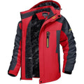 Men's casual hooded coat in solid colour polyester, black option, extended sizes L to 9XL