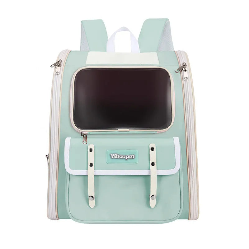 Breathable Oxford pet carrier bag in solid colour, suitable for cats up to 7.50kg and small dogs
