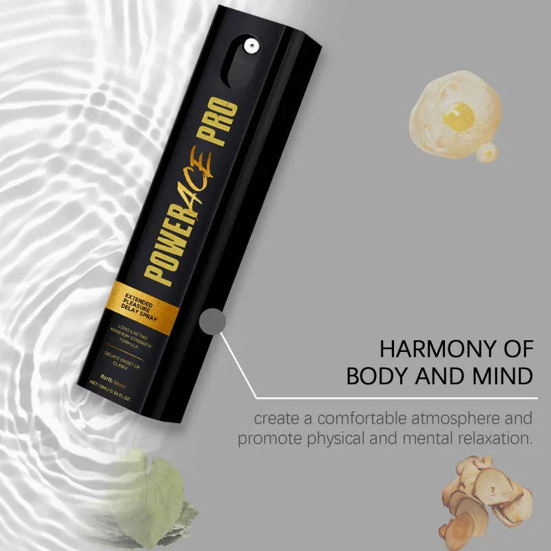 Men's 10ml body moisturising spray bottle measuring 2.6cm with botanical extracts