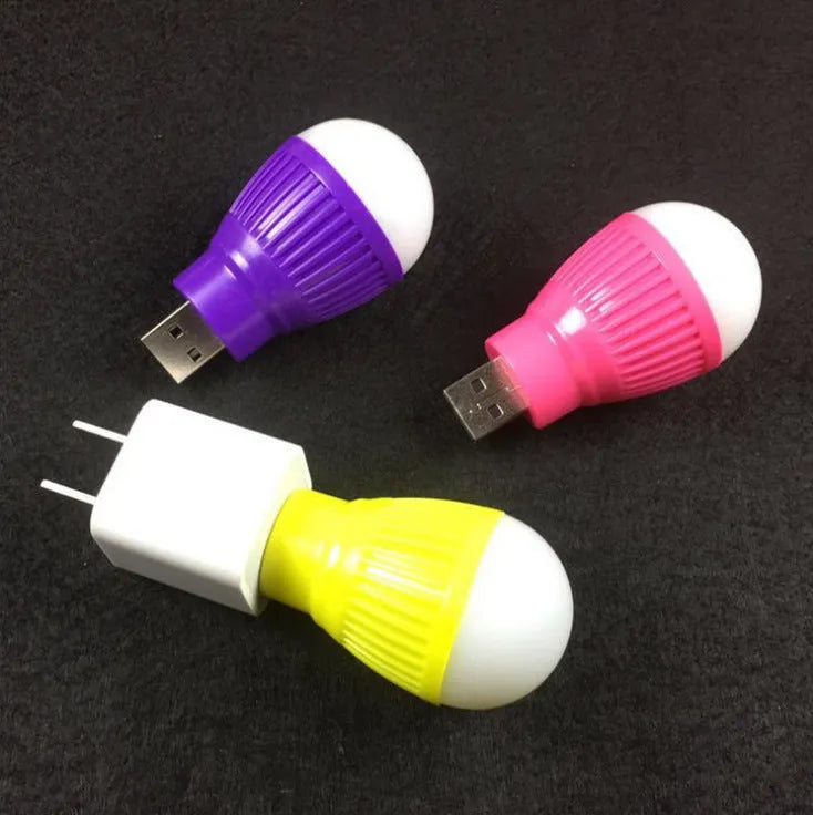 Mini USB light with ABS shade and metal holder, 20x40x55mm, USB powered