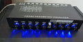 Car audio EQ equaliser amplifier unit with front panel controls for frequency adjustment