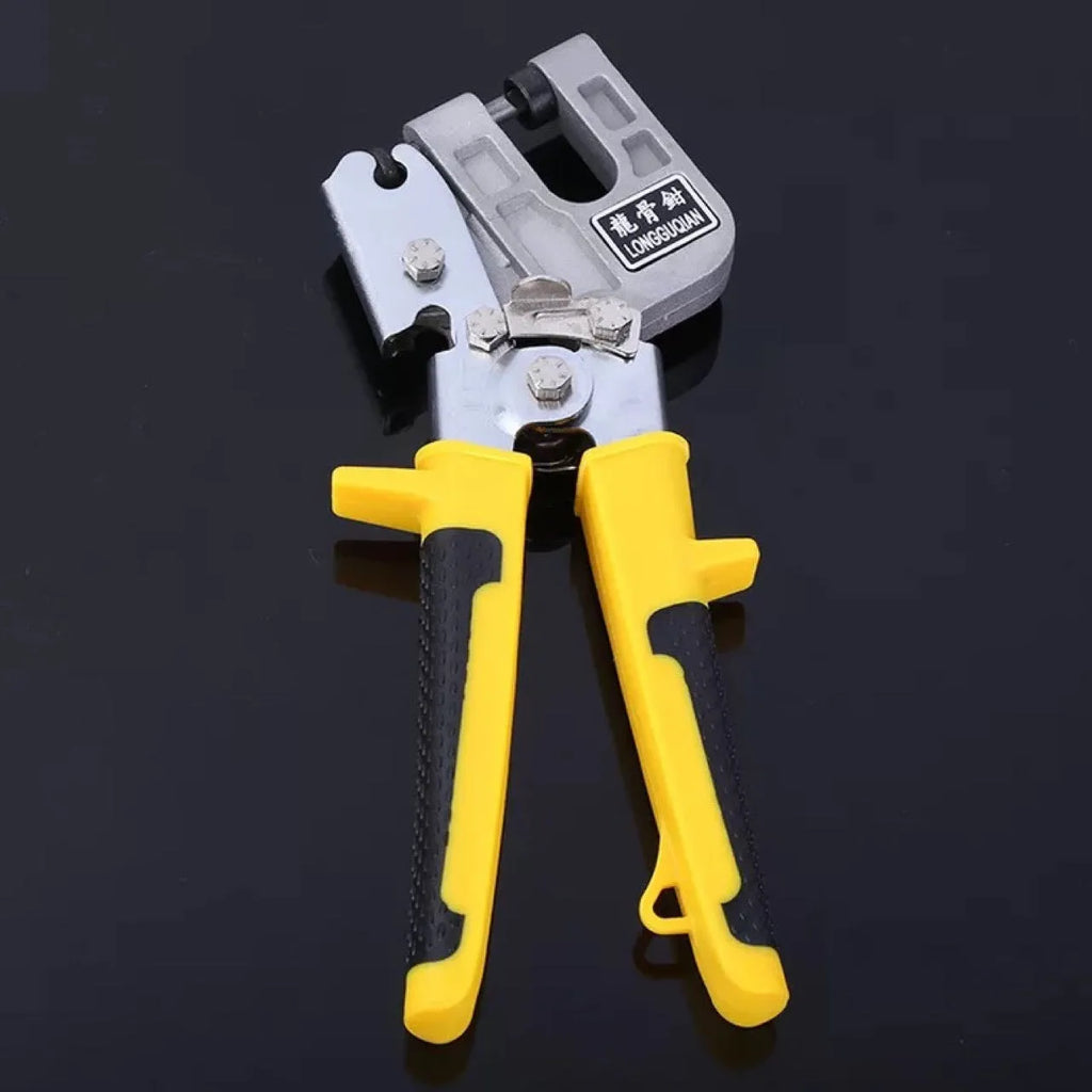 Yellow one-handed light steel keel pliers with 300cm blade length