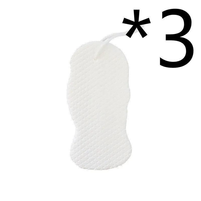 White 3D fish scale pattern bath sponge ball for gentle body exfoliation