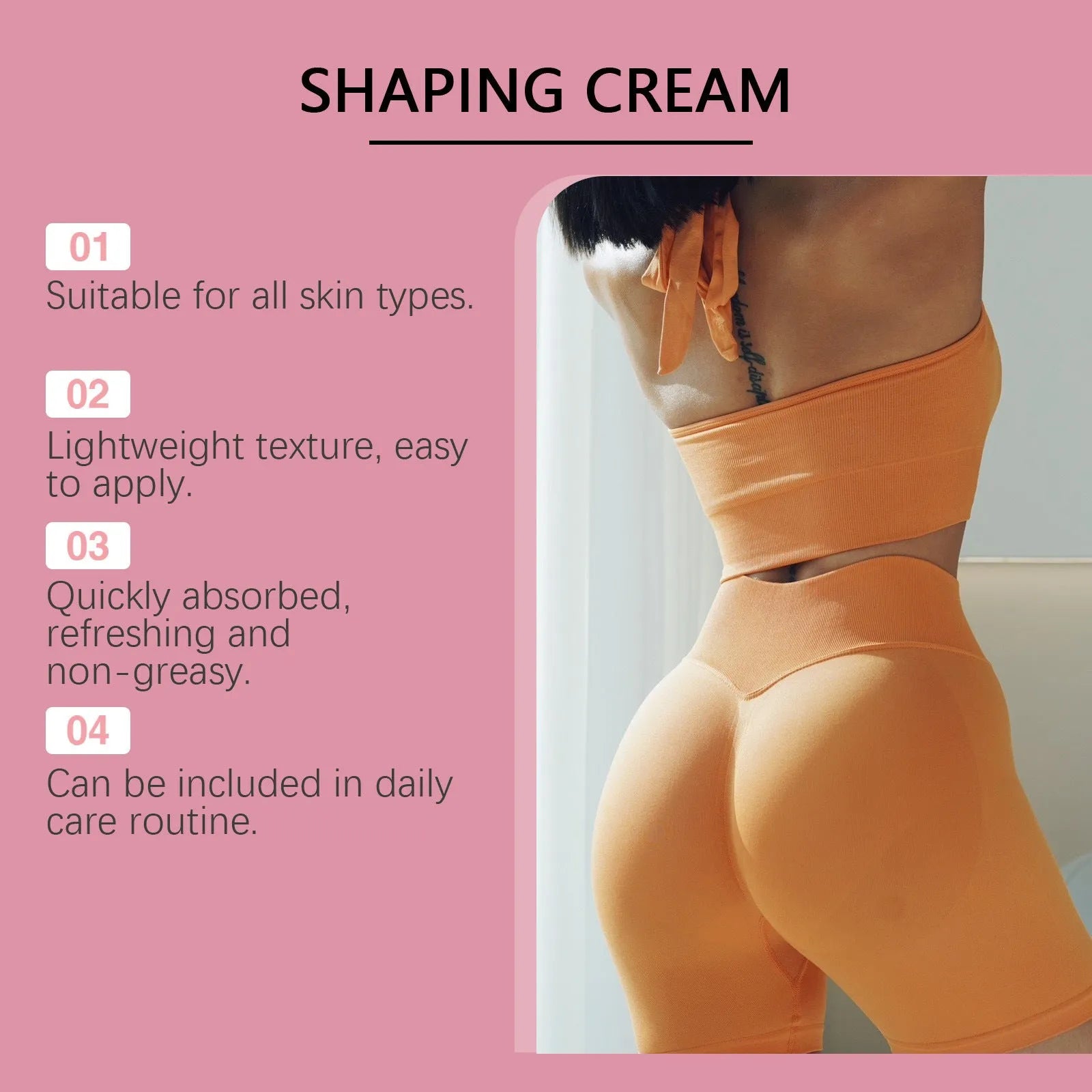 Jar of hip and neck moisturising cream with botanical extracts, 60g capacity.