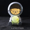 Starry sky animal atmosphere night light with resin animal sculpture and LED illumination
