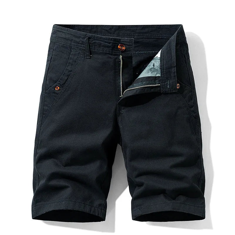 Pure cotton casual overalls pants with straight leg opening and zipper fly in multiple colours