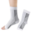 Korean-style short tube compression sports socks in black, white, copper, and skin colour.