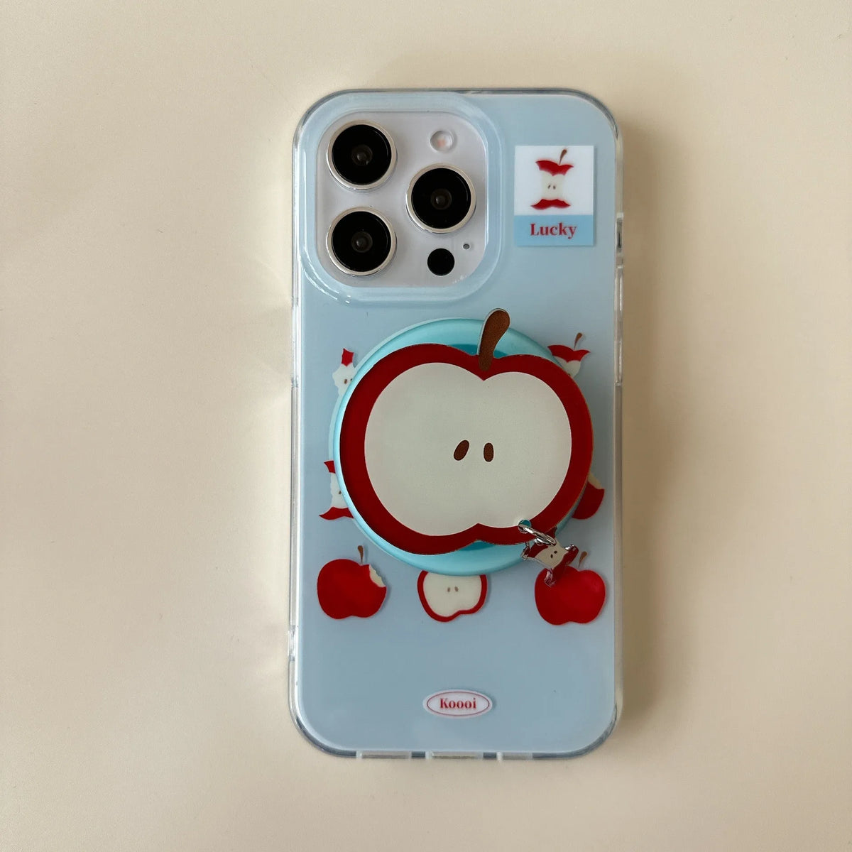 Blue magnetic TPU phone case for Apple iPhone 13-16 series with embossed back