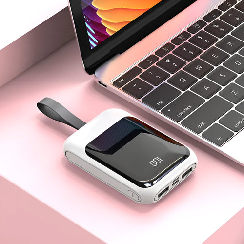 20,000mAh portable power bank with multiple USB ports in various colour options