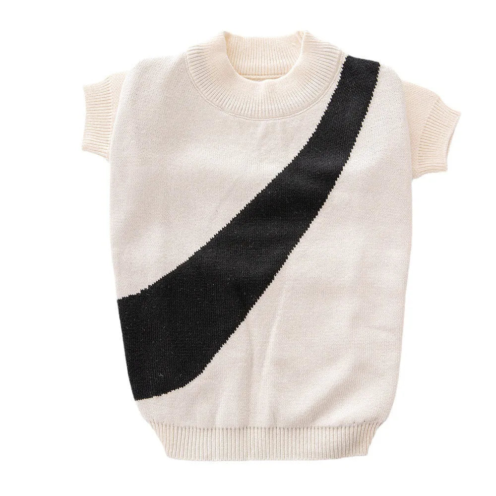 Wool dog sweater for corgis and poodles available in six colours including black, orange red, pink, milky white, light green, and sapphire blue
