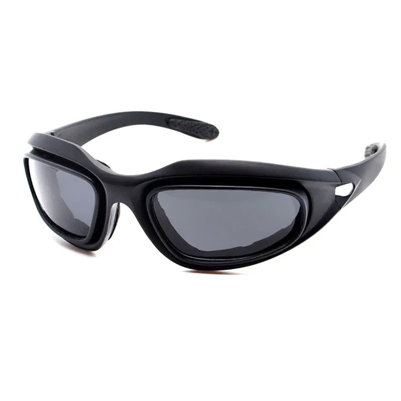 Tactical polarized sunglasses for outdoor cycling with PC frame and sports design