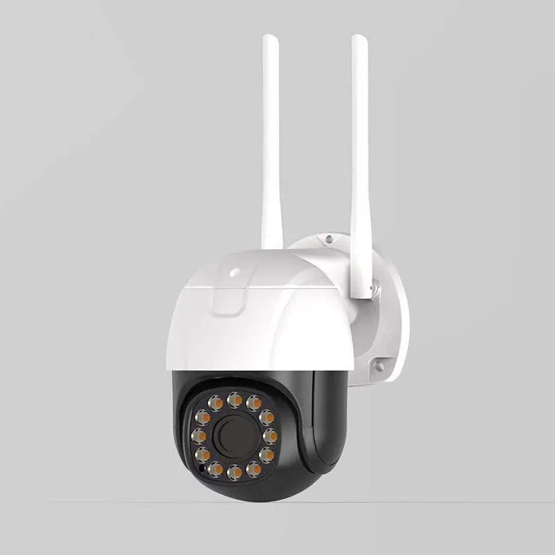 White HD panoramic dome network camera with 3MP resolution and wide angle lens for indoor outdoor surveillance