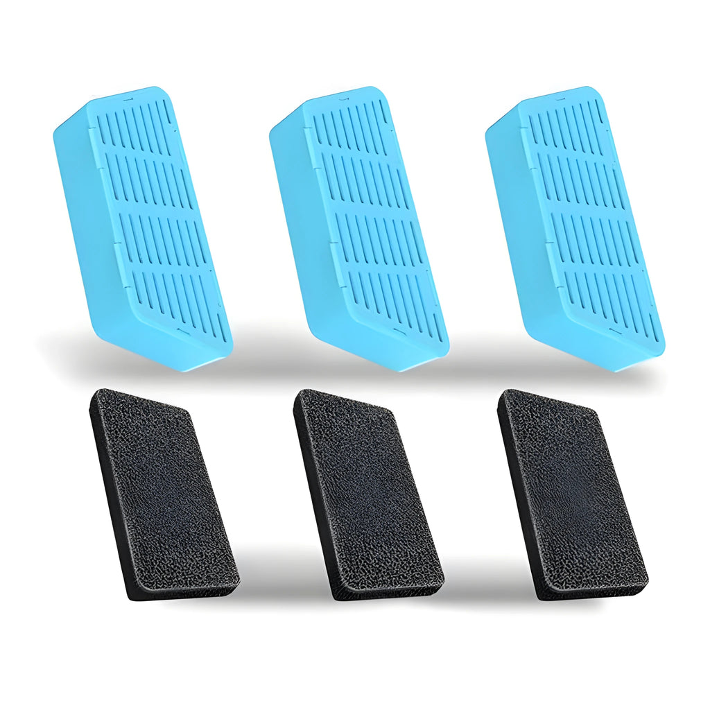 Cat pet water dispenser filter element in carbon fiber with folding design and sponge for 2.2L fountain