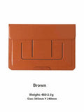 Black 13.3-inch laptop bracket bag with integrated dual-angle stand, shown as an inner organiser.
