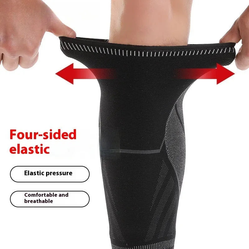 Nylon knit breathable leg guard for adult calf protection in sports