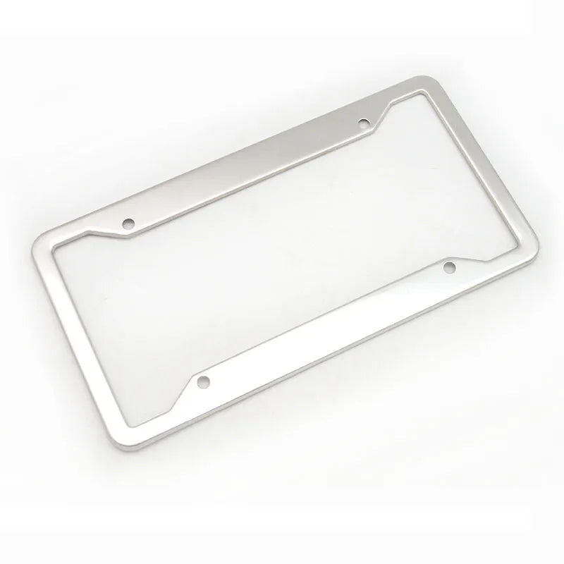 Aluminium alloy license plate frame with stainless steel in four colour options