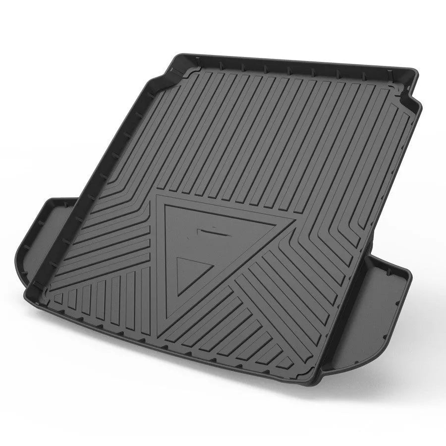 Black carbon fibre pattern TPE car trunk pad for special vehicle boot protection