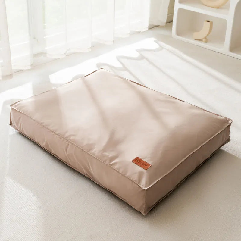 Waterproof dog bed in High-grade Gray with memory cloth surface and non-slip bottom, size XL
