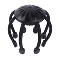 Black electric head massager with multiple claws for scalp vibration therapy