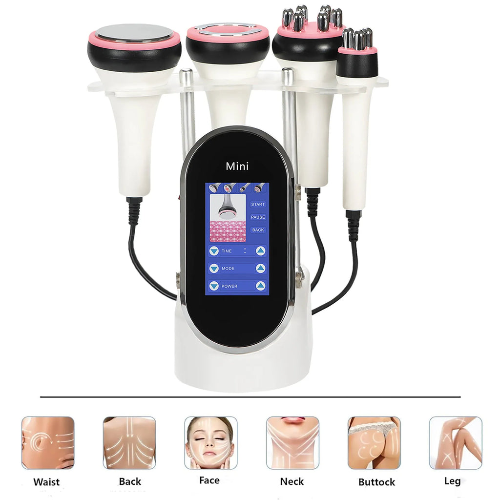 4-in-1 40K cavitation machine ultrasonic beauty device for facial and body care with ten gears