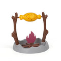 Tumbling plastic cat feeder toy for slow feeding and play, shown in dimensions of 30 by 29 centimetres.